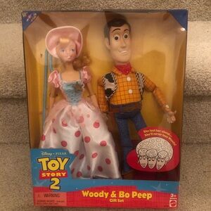 Vintage Mattel Toy Story Woody & Bo Peep Doll Set